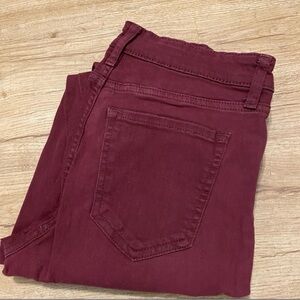 GAP Red Jeans Soft Cotton Texture